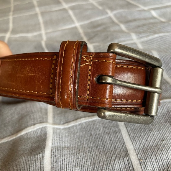 Coach Men’s 36 Brown Leather Belt - Picture 3 of 7